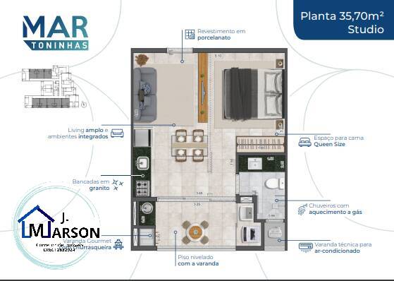 Apartamento à venda com 1 quarto, 35m² - Foto 20