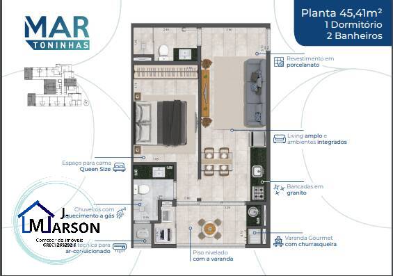 Apartamento à venda com 1 quarto, 35m² - Foto 22