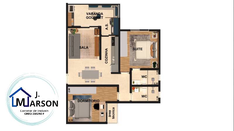 Apartamento à venda com 3 quartos, 89m² - Foto 12