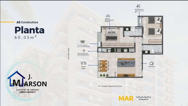 Apartamento à venda com 2 quartos, 60m² - Foto 17