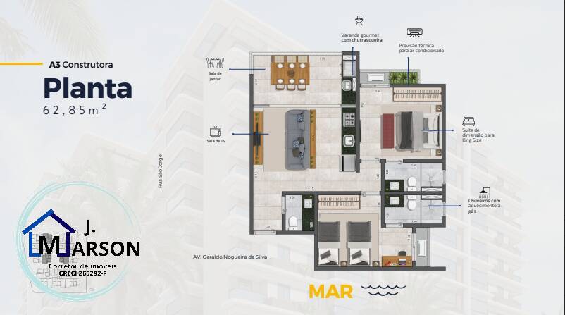 Apartamento à venda com 2 quartos, 60m² - Foto 19