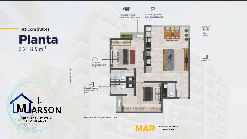 Apartamento à venda com 2 quartos, 60m² - Foto 20