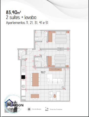 Apartamento à venda com 1 quarto, 54m² - Foto 14