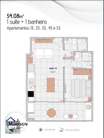 Apartamento à venda com 1 quarto, 54m² - Foto 18