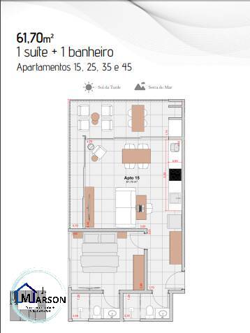 Apartamento à venda com 1 quarto, 54m² - Foto 16