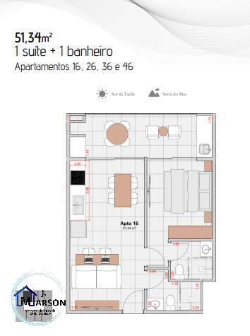 Apartamento à venda com 1 quarto, 54m² - Foto 19