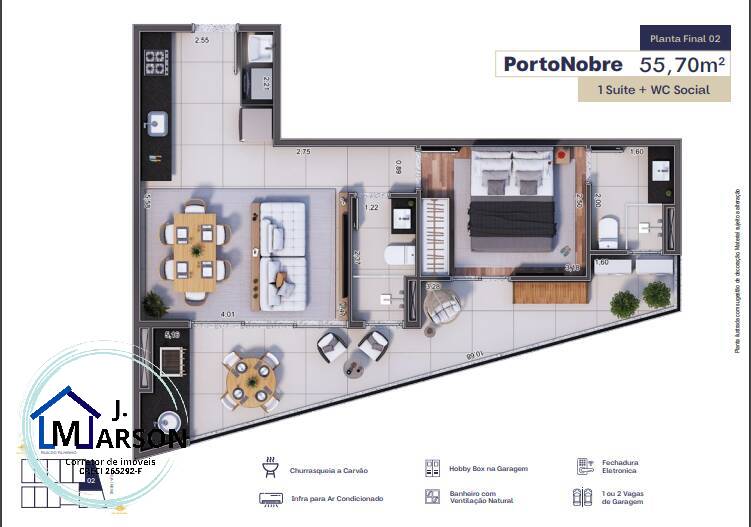 Apartamento à venda com 1 quarto, 35m² - Foto 24